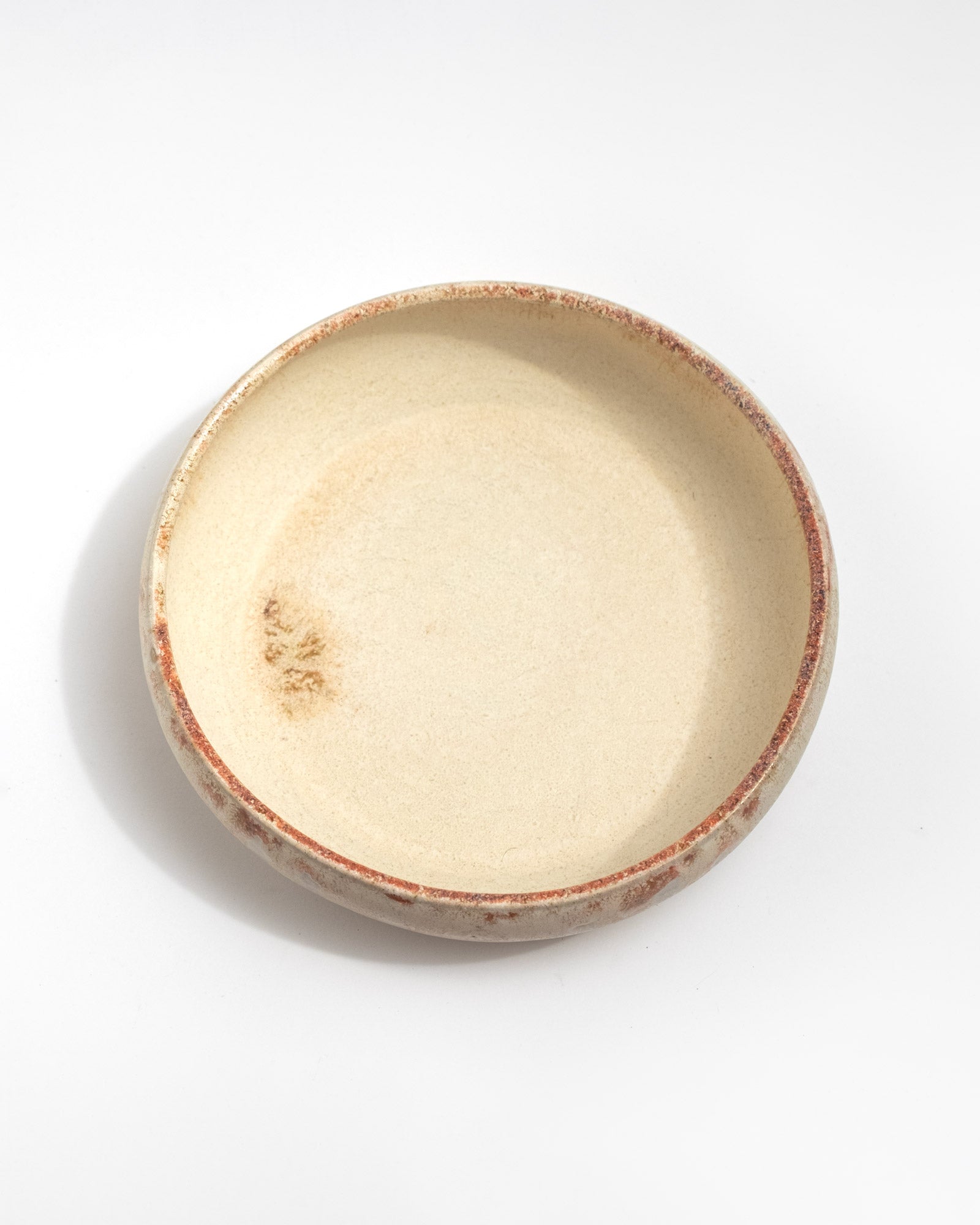 Round ceramic bowl, handmade in Italy