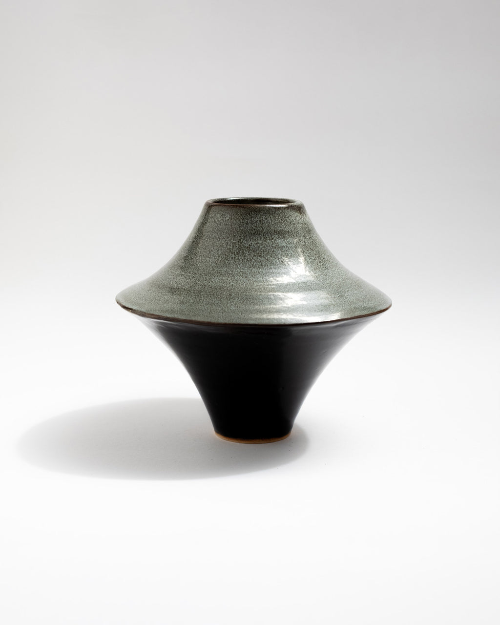Wheel thrown decorative minimalistic vase, handmade in Italy