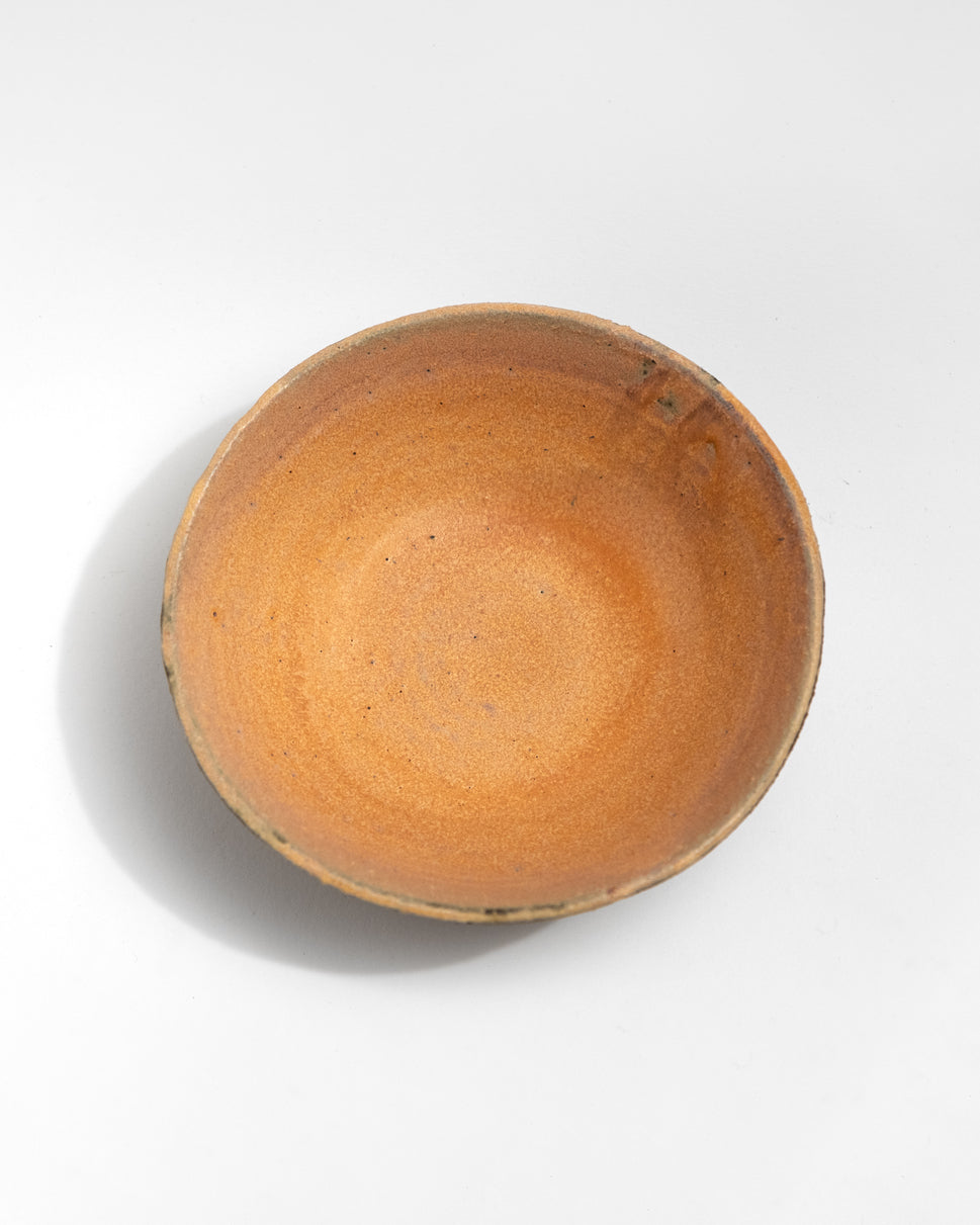 Orange inside handmade bowl, made in Italy