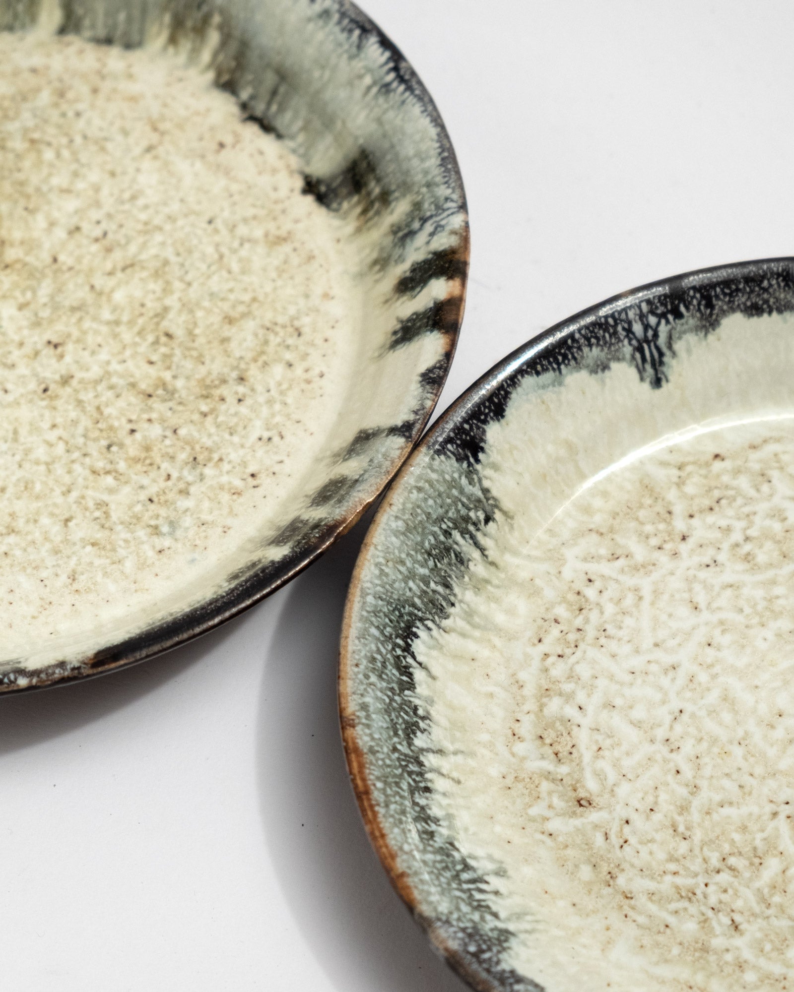 Two ceramic plates, handmade in Italy, Christmas gift