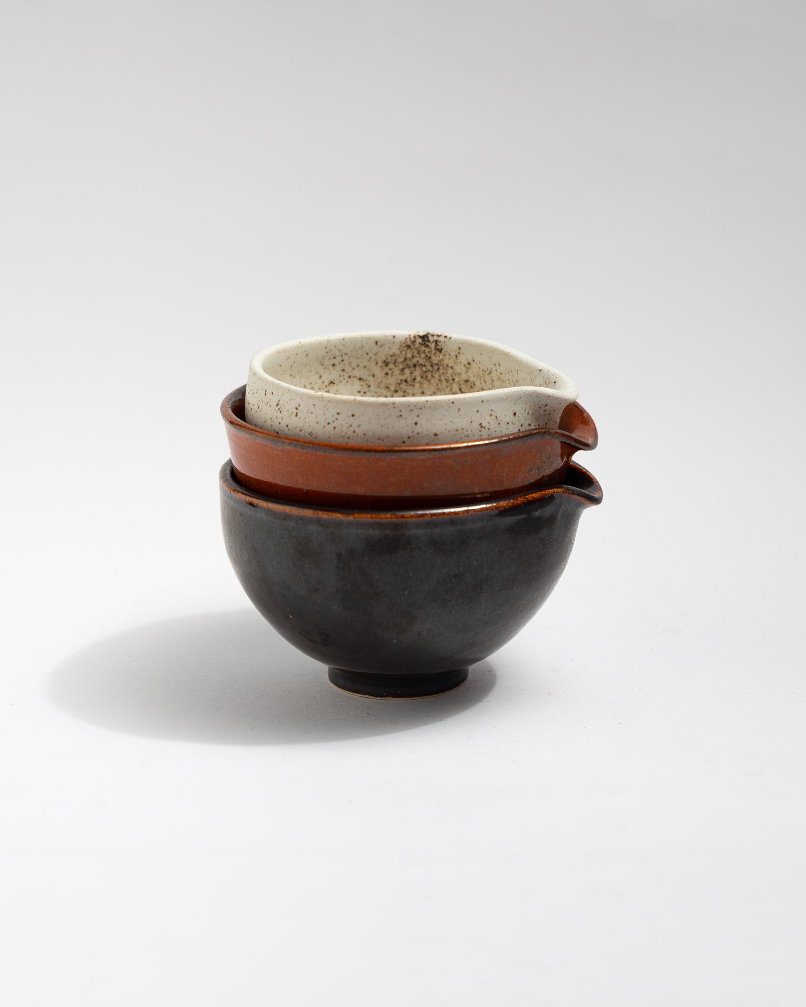 Stack of ceramic handmade bowls