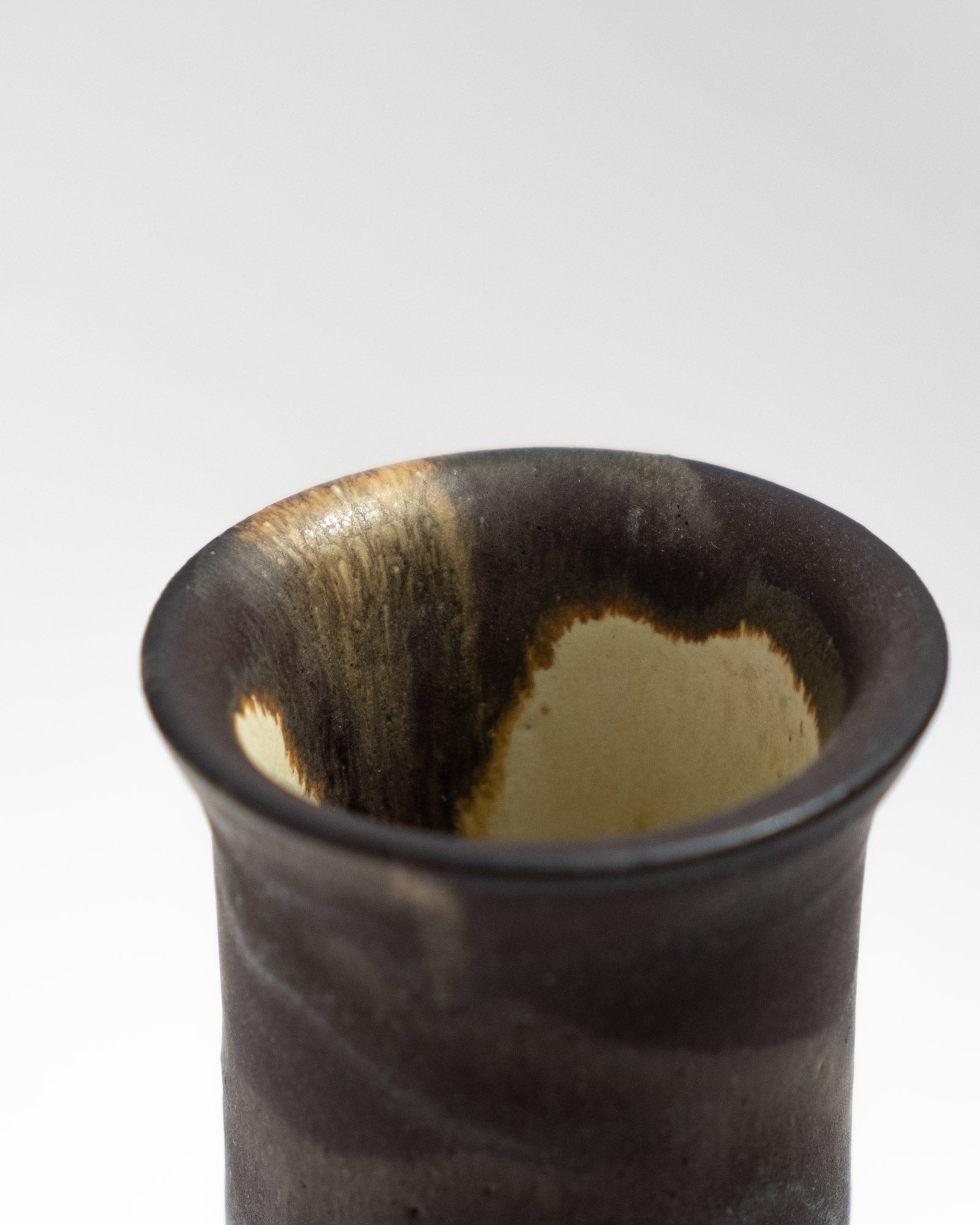 Close up on handmade ceramic vase