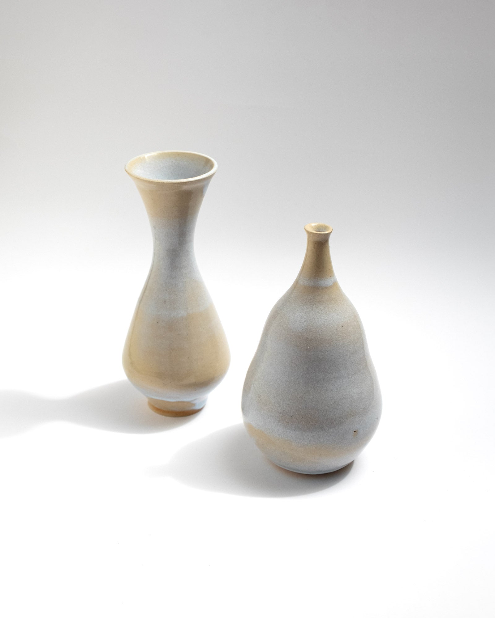 Two ceramic vases, handmade in Italy